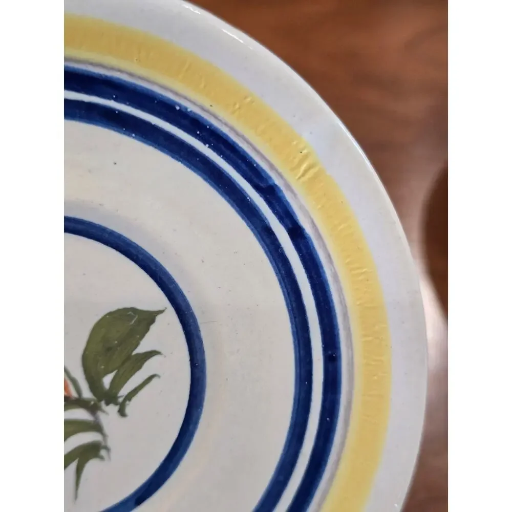 Set 2 Henriot Quimper small bowl and plate 4 inch 